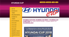 Desktop Screenshot of hyundaicup.cz